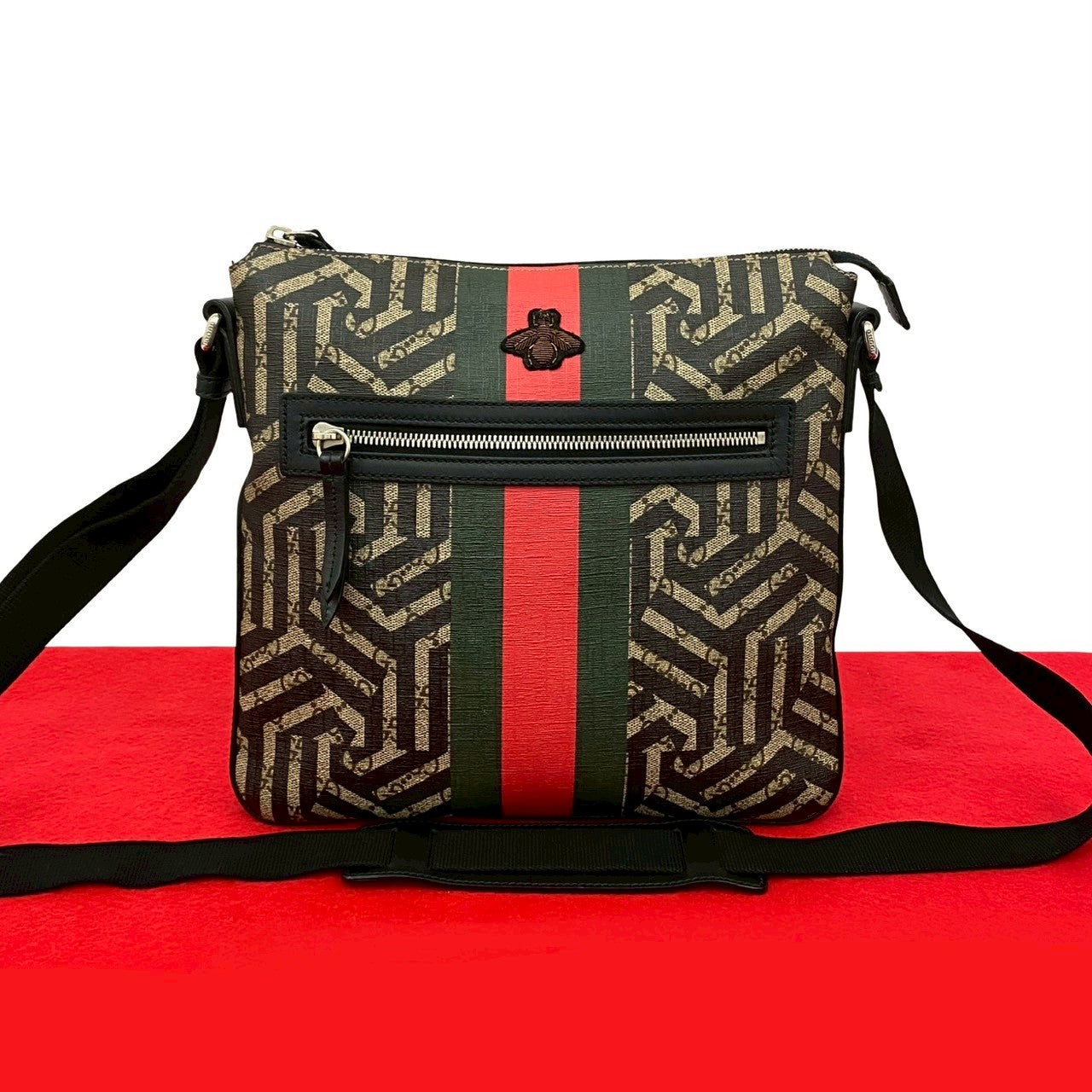 グッチ GG カレイド レザー ショルダー バッグ