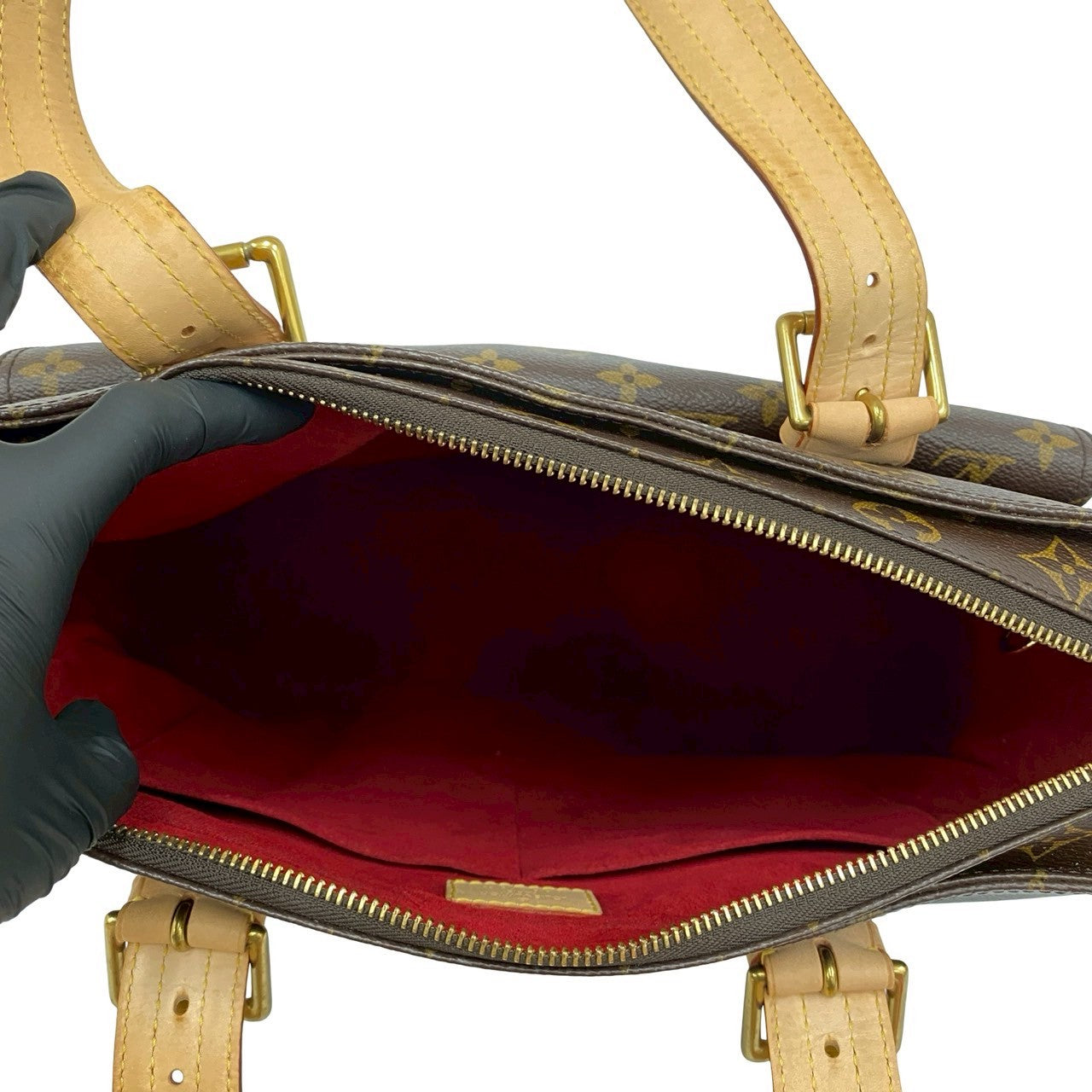 ルイ ヴィトン マルチプリ シテ モノグラム レザー トートバッグ