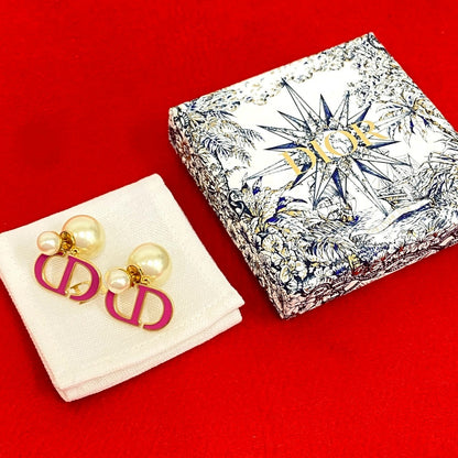 クリスチャンディオール CDロゴ パール ピアス