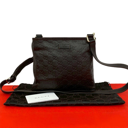 グッチ グッチシマ レザーショルダーバッグ