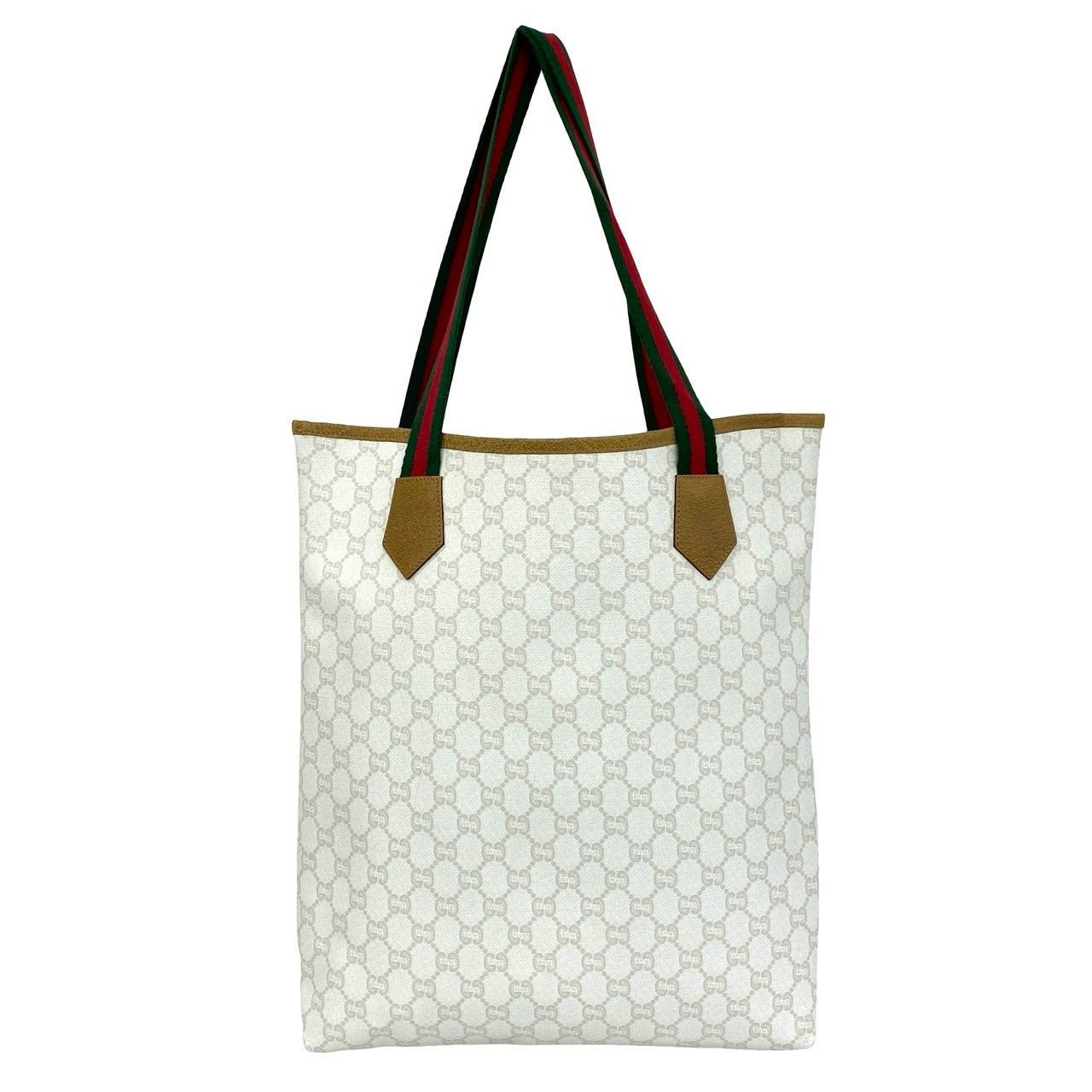 グッチ レザーPVCトートバッグ