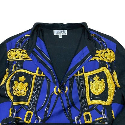 エルメス ブリッドドゥガラ シルク カシミヤ コットン シャツ