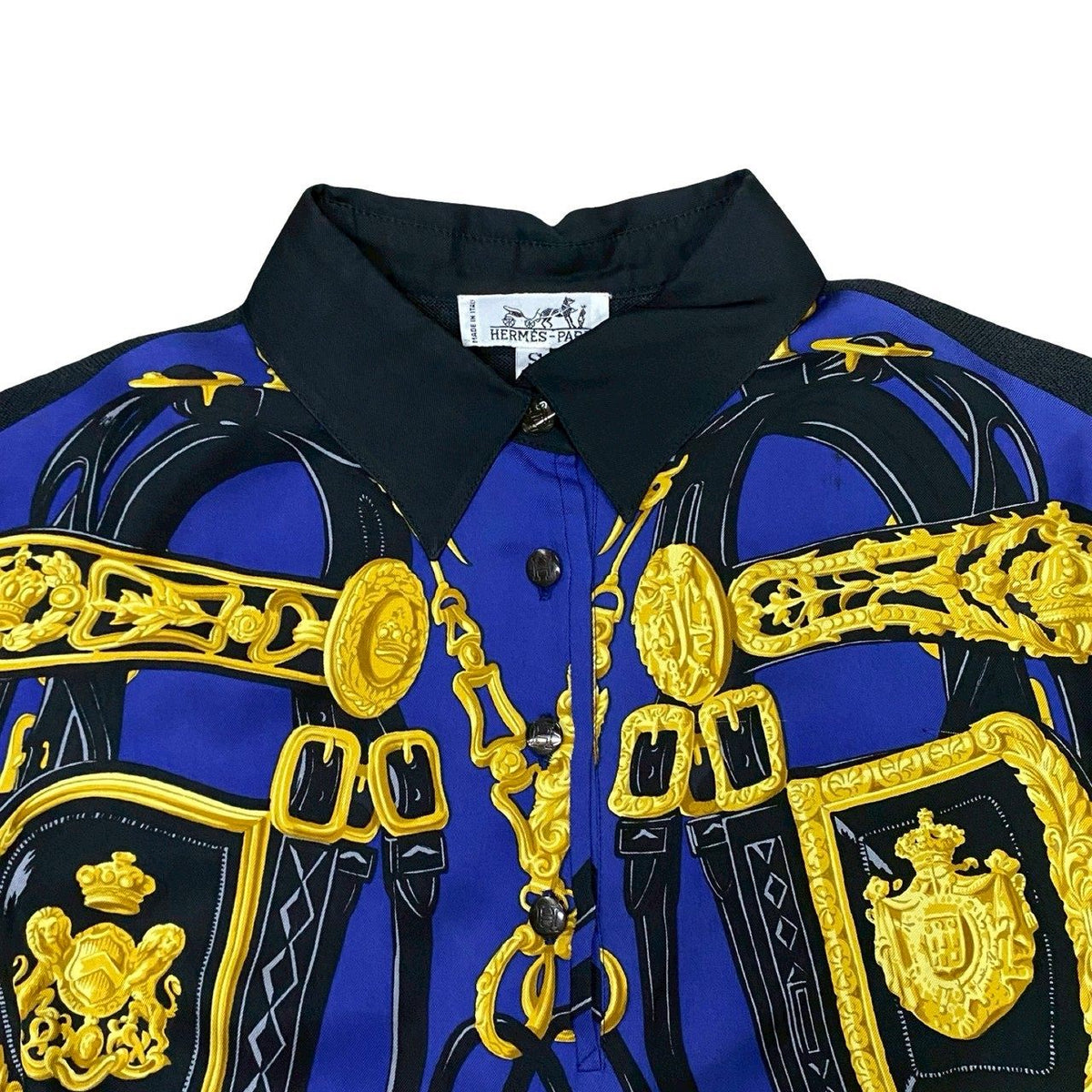 エルメス ブリッドドゥガラ シルク カシミヤ コットン シャツ