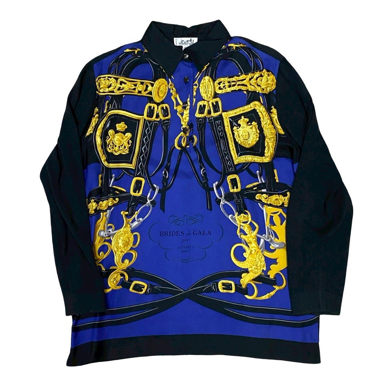 エルメス ブリッドドゥガラ シルク カシミヤ コットン シャツ