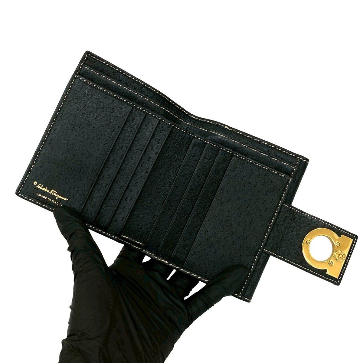 サルヴァトーレ フェラガモ レザー二つ折り財布
