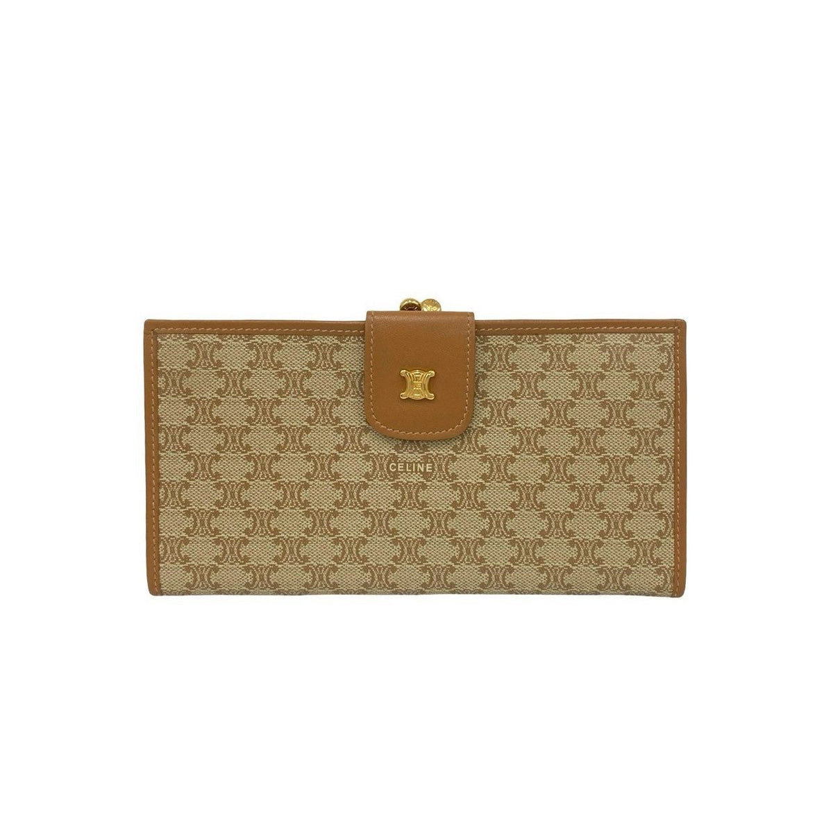 セリーヌ マカダム レザー長財布
