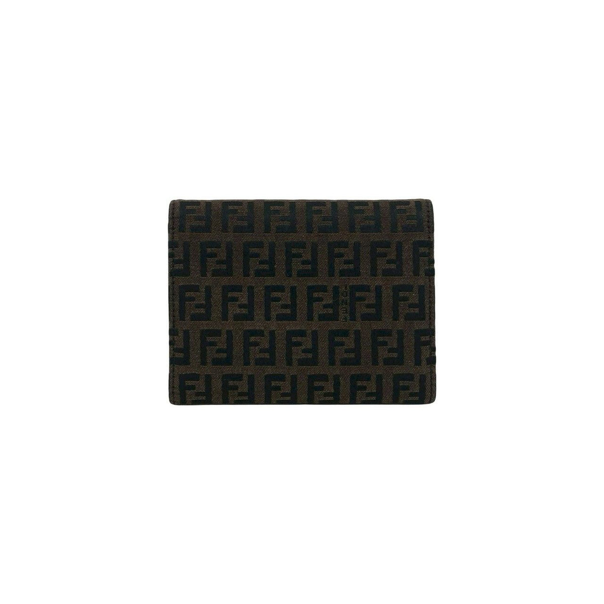 フェンディ ズッカ キャンバス レザー 三つ折り財布