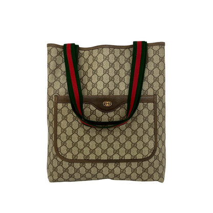 グッチ レザーPVCトートバッグ