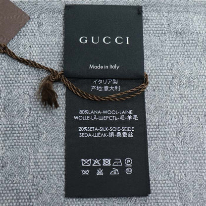 グッチ シェリーライン ウールシルクマフラー