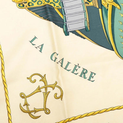 エルメス カレ90 VUE DU CAROSSE DE LA GALERE LA REALE シルクスカーフ