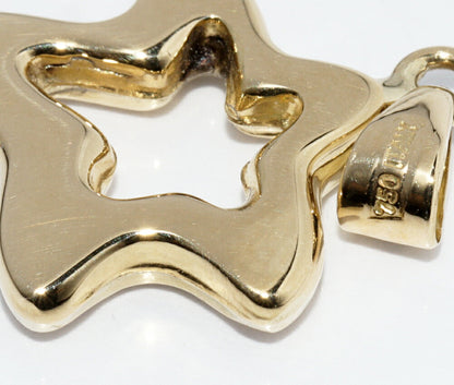 UNOAERRE K18YG スター ペンダント トップ