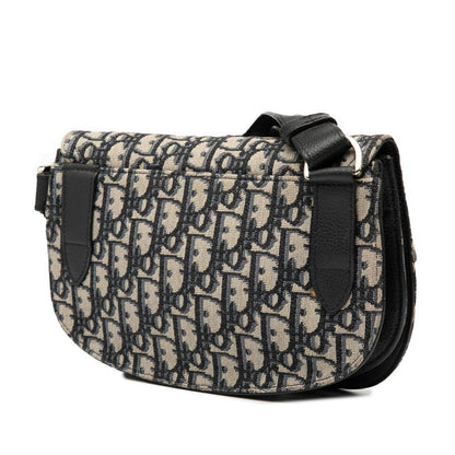 Dior サドル オブリーク キャンバス レザー 2way バッグ