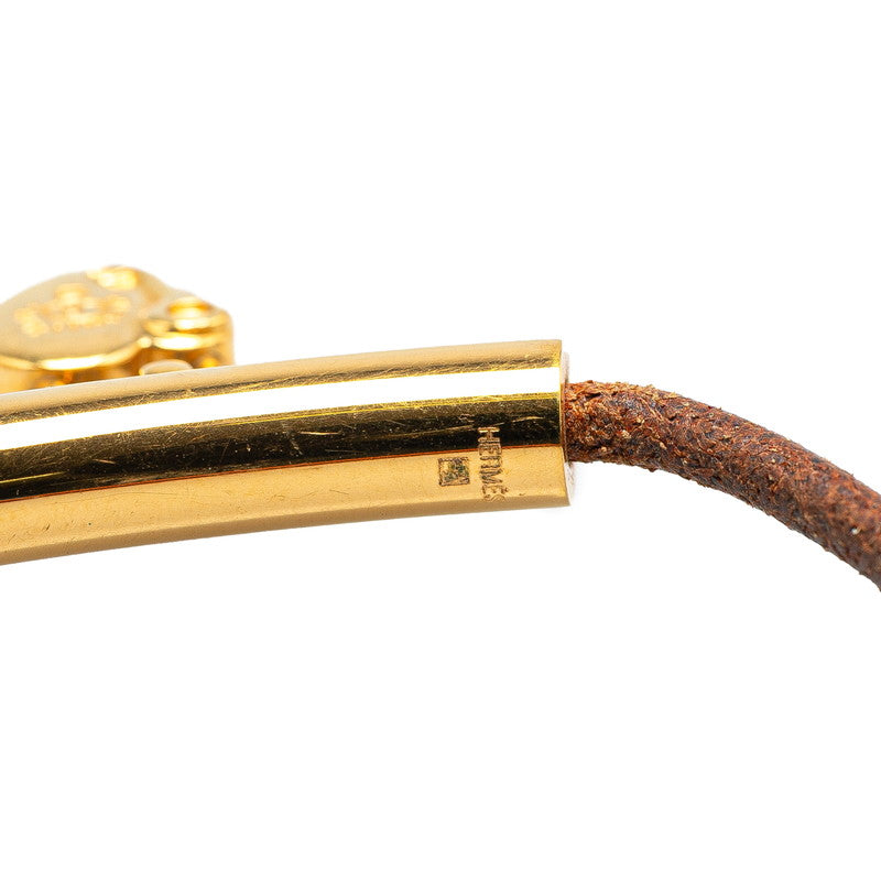 エルメス ハートカデナモチーフ レザー ブレスレット