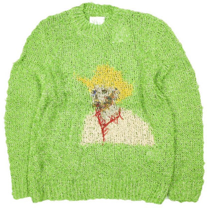 コウタグシケン SUMMER VAN GOGH LONG SLEEVE TOP コットンニットトップス