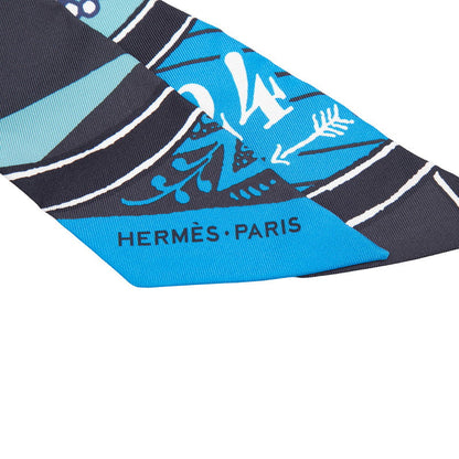 エルメス JEU DE SOIE UNIFORME シルクスカーフ