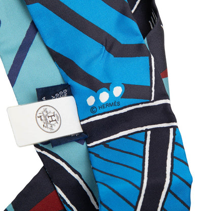 エルメス JEU DE SOIE UNIFORME シルクスカーフ