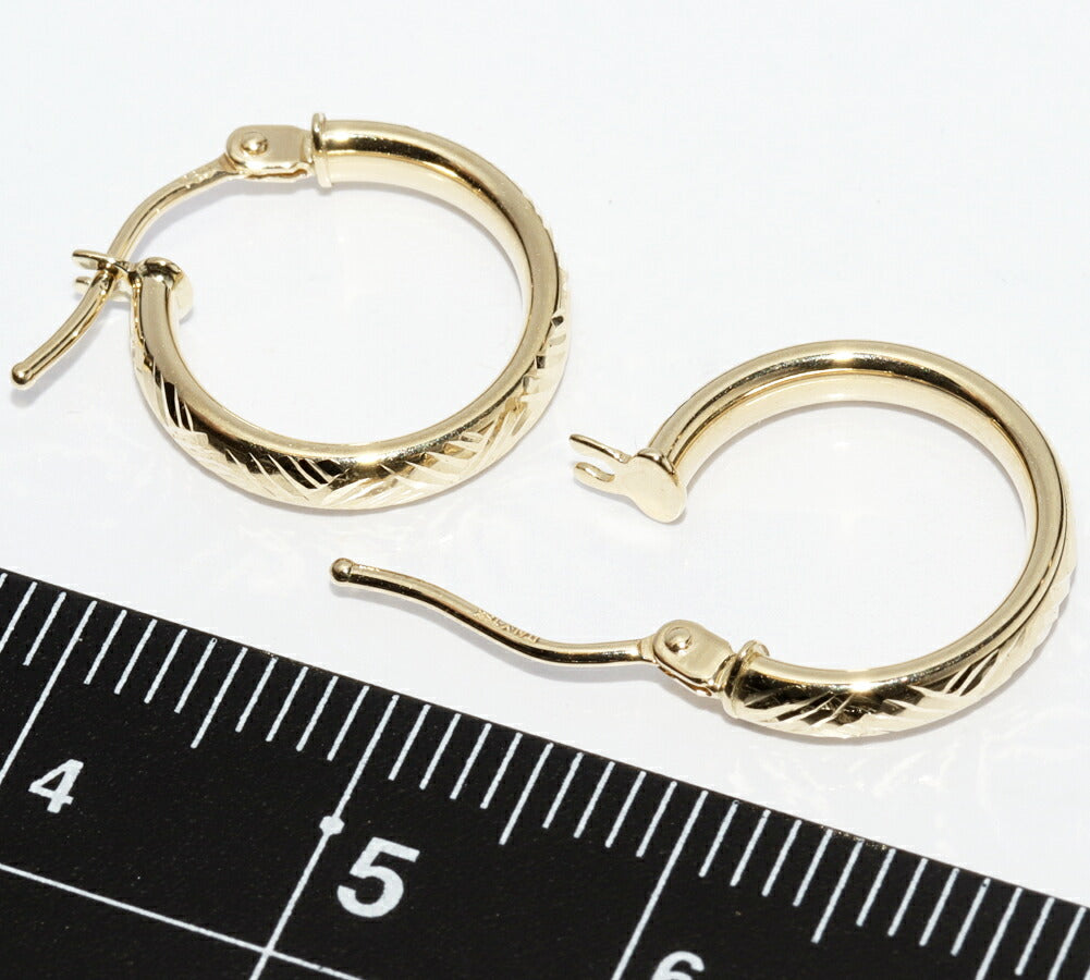 Au750 フープ ピアス