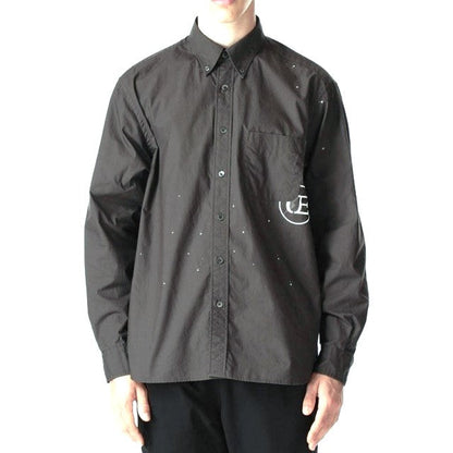 uniform experiment DRIPPING BIG B.D シャツ コットン シャツ