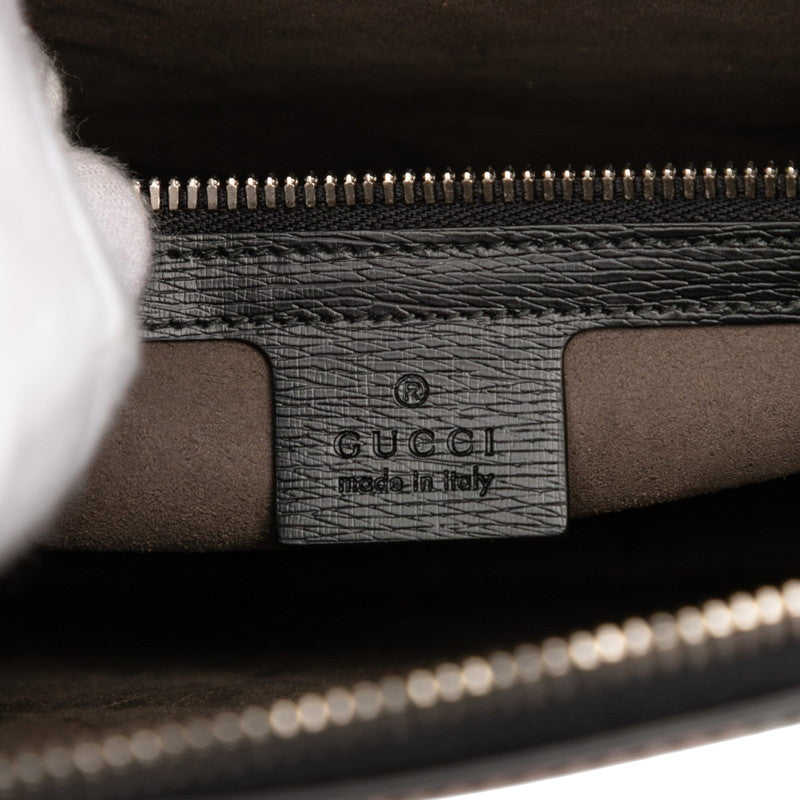 グッチ シェライン ライン 2ウェイ バッグ レザー