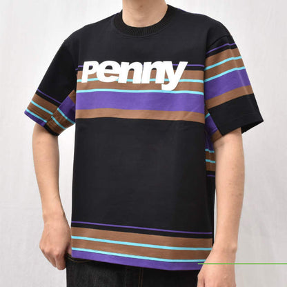 Kolor ブラック ボーダー Tシャツ コットン