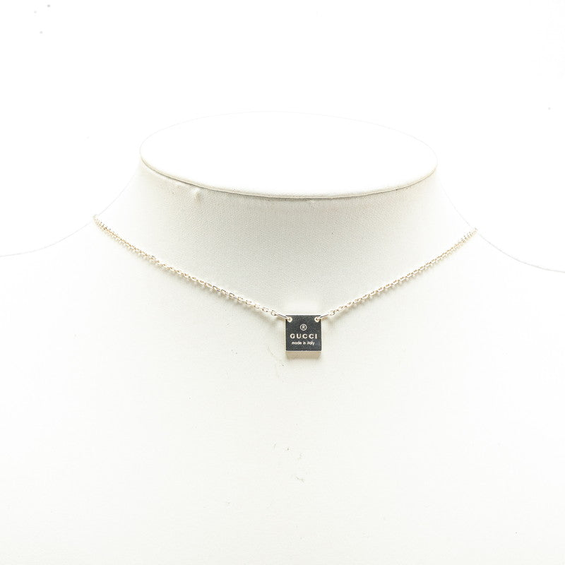 グッチ ロゴプレート SV925ネックレス