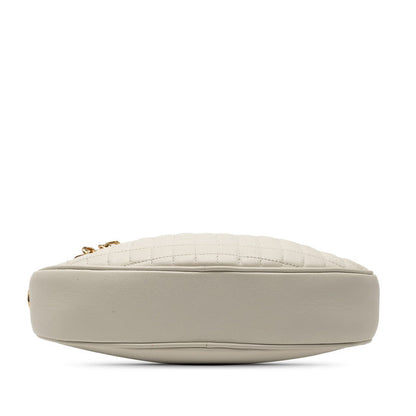 セリーヌ C チャーム レザー ショルダーバッグ