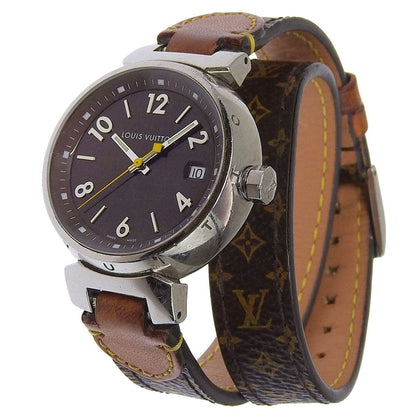 ルイヴィトン タンブール ステンレススチール 腕時計
