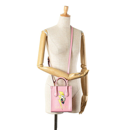 グッチ×ばなにゃ レザー2wayバッグ