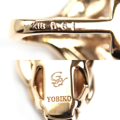 ユキザキ YOBIKO Au750ピンクゴールド ダイヤモンドペンダント