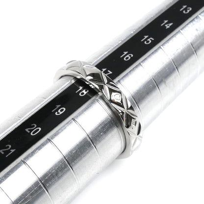 シャネル マトラッセ Pt950 プラチナ リング サイズ 17