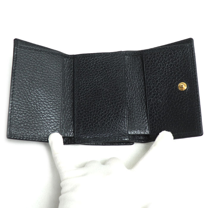 グッチ GGマーモント レザー三つ折り財布