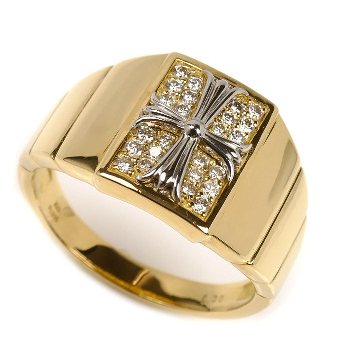 Au750 Pt900 ダイヤモンド リング