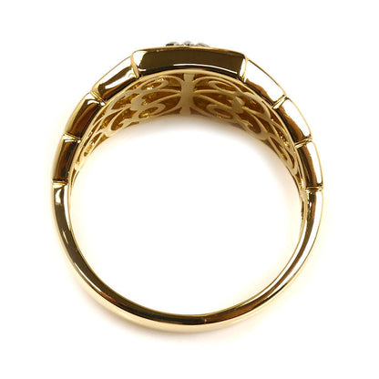 Au750 Pt900 ダイヤモンド リング