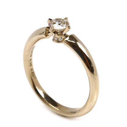 Kashikey ソリティア K18BG ダイヤモンド リング