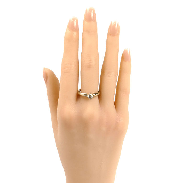 Kashikey ソリティア K18BG ダイヤモンド リング