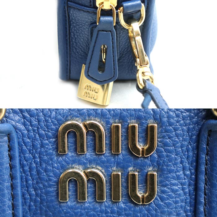 ミュウミュウ レザー2wayショルダーバッグ
