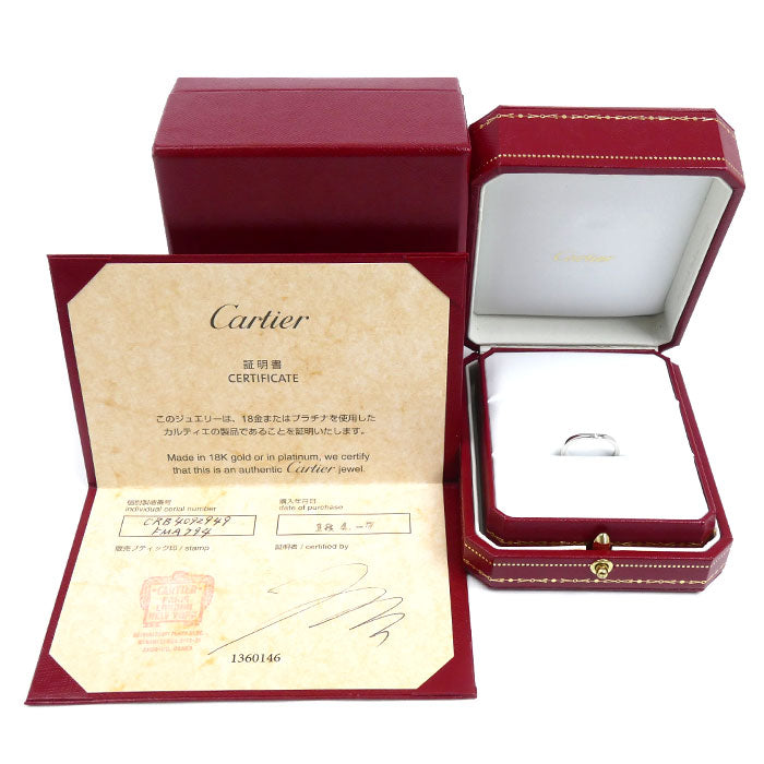 カルティエ バレリーナカーブ Pt950 ダイヤモンドリング 9号