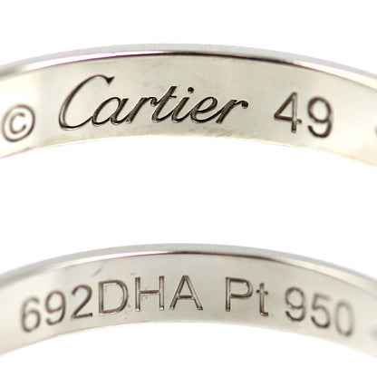 カルティエ 1895ウェディング Pt950 ダイヤモンドリング 9号