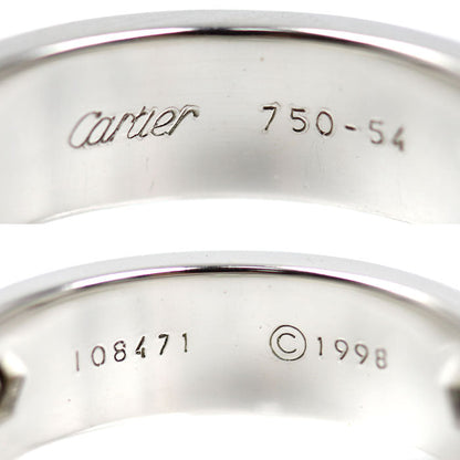 カルティエ ラブ Au750ホワイトゴールド ダイヤモンド リング 14号