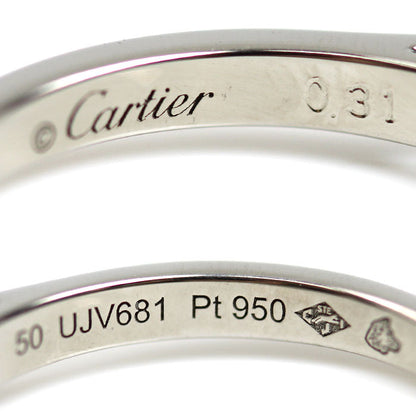 カルティエ ソリテール1895 Pt950 ダイヤモンドリング 50号