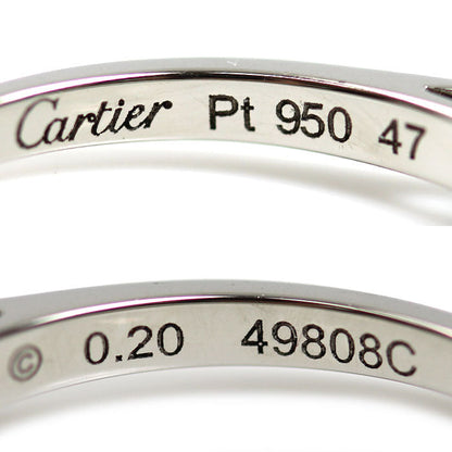 カルティエ ソリテール1895 Pt950 プラチナ ダイヤモンドリング 7号