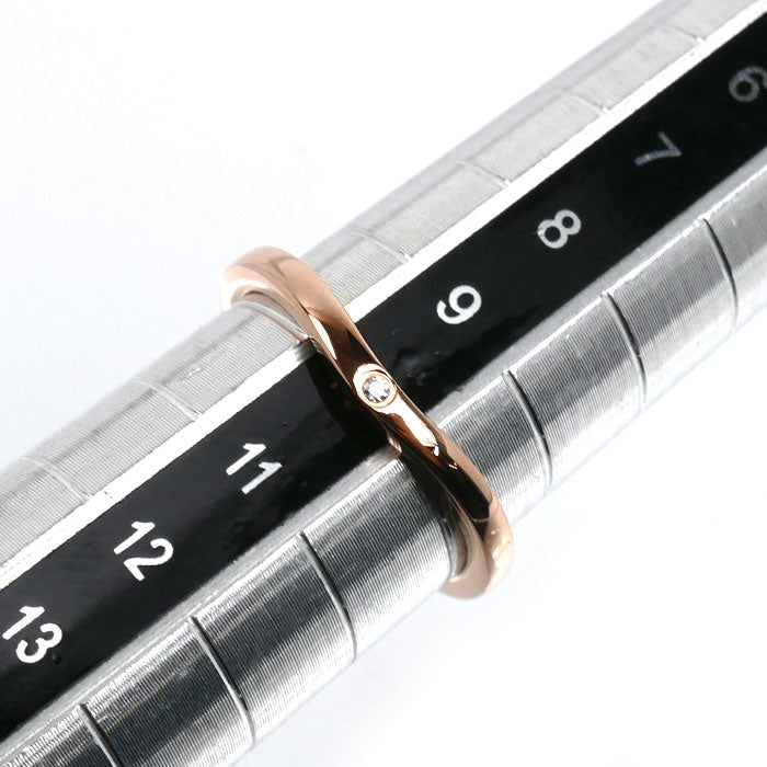 カルティエ バレリーナ カーブ ウェディング Au750 ダイヤモンドリング 10号