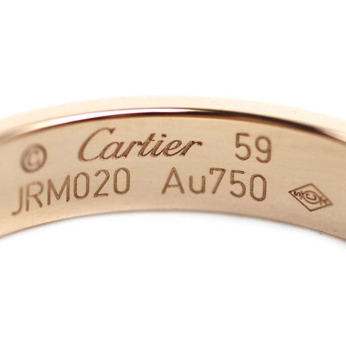 カルティエ ミニラブ Au750 ダイヤモンド リング 18.5号