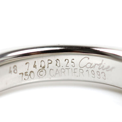 カルティエ エリプス Au750 ダイヤモンドリング 8号