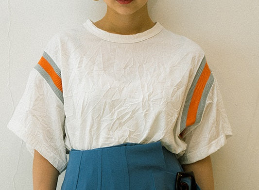 Name. オーバーサイズ フットボール Tシャツ ポリエステル コットン