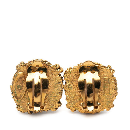 シャネル スクエア フェイク パール イヤリング