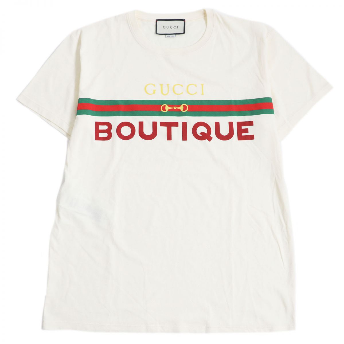 グッチ BOUTIQUE 100%コットン半袖Tシャツ