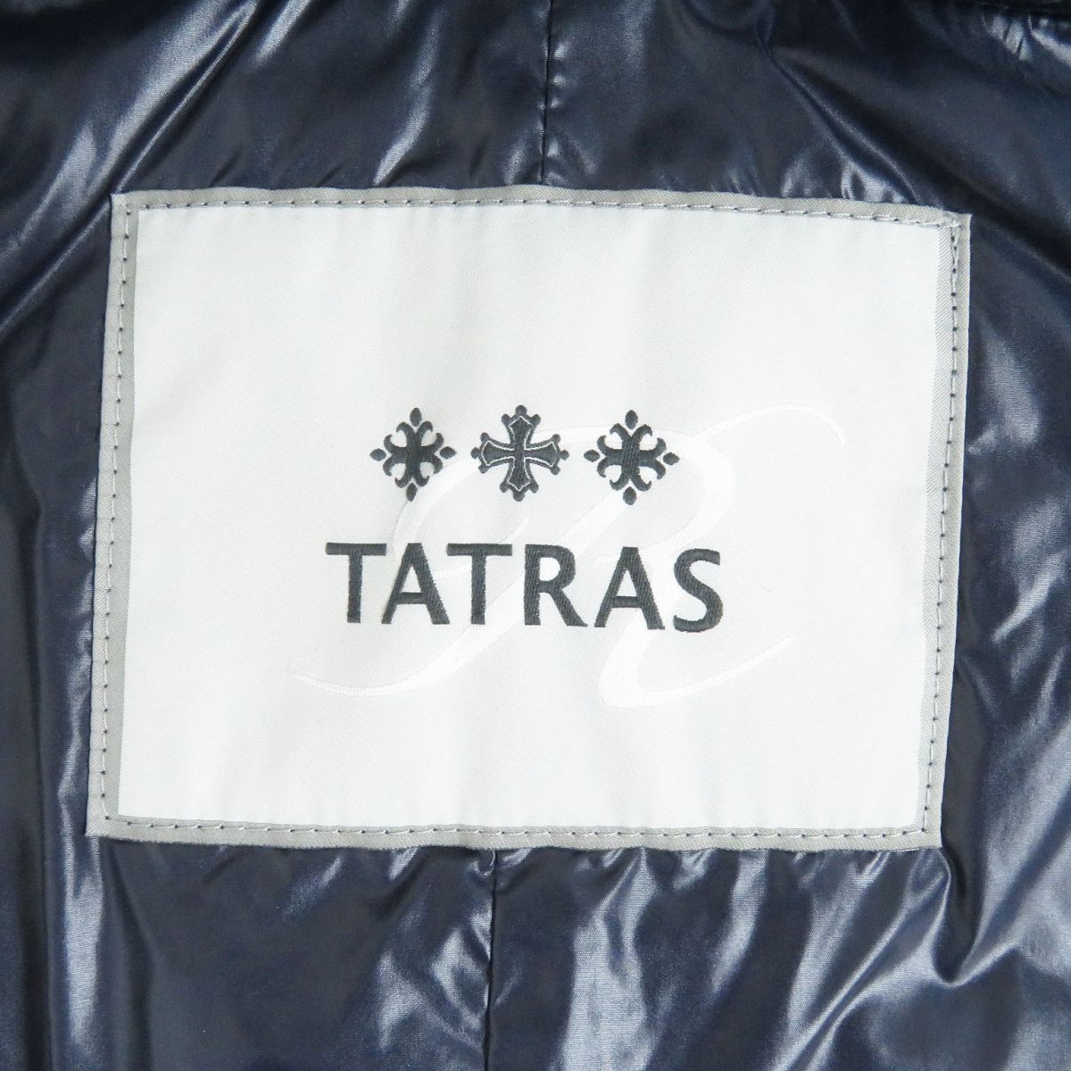 TATRAS MTA51S4375 フード付き ライト ダウン ベスト ブルー