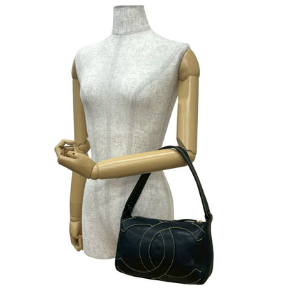 シャネル キャビア レザー ハンドバッグ