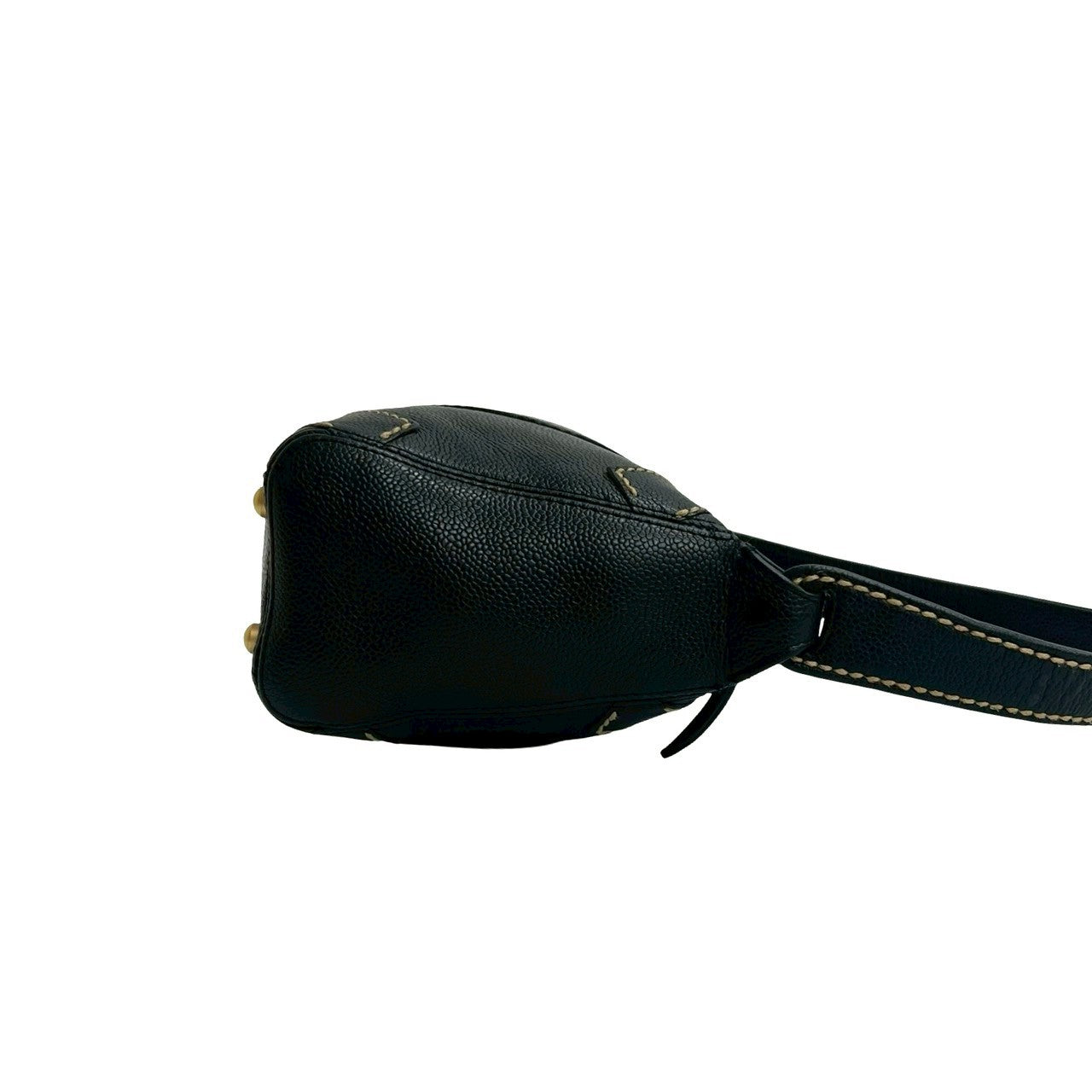 シャネル キャビア レザー ハンドバッグ